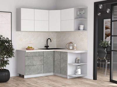 Кухонный гарнитур Интерлиния Мила Матте 1.5x1.7 А PR