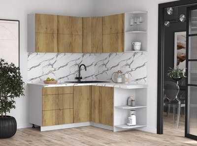 Кухонный гарнитур Интерлиния Мила Матте 1.5x1.7 А PR