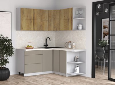 Кухонный гарнитур Интерлиния Мила Матте 1.5x1.7 А PR