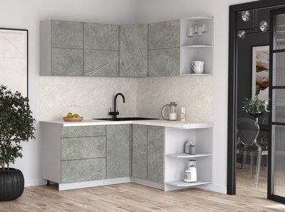 Кухонный гарнитур Интерлиния Мила Матте 1.5x1.7 А PR