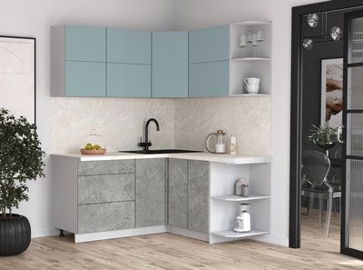 Кухонный гарнитур Интерлиния Мила Матте 1.5x1.7 А PR