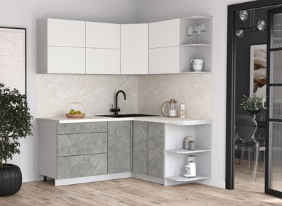 Кухонный гарнитур Интерлиния Мила Матте 1.5x1.8 А PR