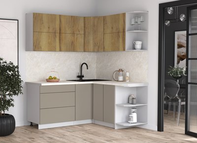 Кухонный гарнитур Интерлиния Мила Матте 1.5x1.8 А PR