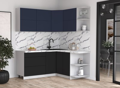 Кухонный гарнитур Интерлиния Мила Матте 1.5x1.8 А PR