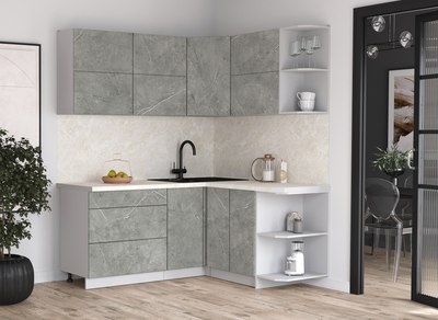 Кухонный гарнитур Интерлиния Мила Матте 1.5x1.8 А PR