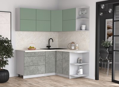 Кухонный гарнитур Интерлиния Мила Матте 1.5x1.8 А PR