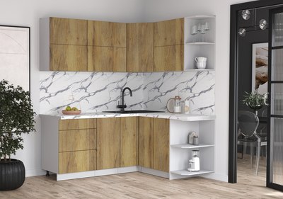 Кухонный гарнитур Интерлиния Мила Матте 1.5x1.9 А PR