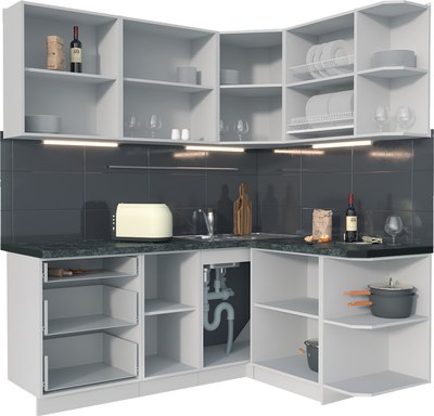 Кухонный гарнитур Интерлиния Мила Матте 1.5x1.9 А PR