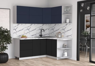 Кухонный гарнитур Интерлиния Мила Матте 1.5x1.9 А PR