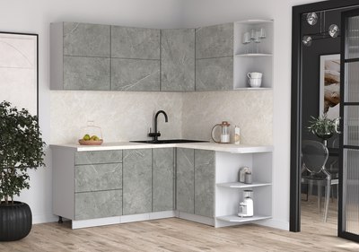 Кухонный гарнитур Интерлиния Мила Матте 1.5x1.9 А PR