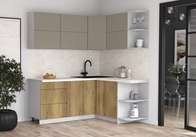 Кухонный гарнитур Интерлиния Мила Матте 1.5x1.9 А PR