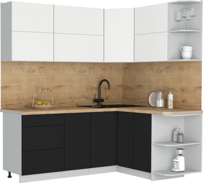 Кухонный гарнитур Интерлиния Мила Матте 1.5x2.0 А PR - фото