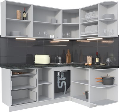 Кухонный гарнитур Интерлиния Мила Матте 1.5x2.0 А PR