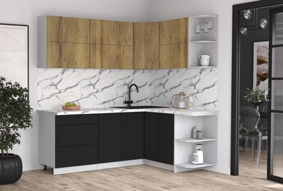 Кухонный гарнитур Интерлиния Мила Матте 1.5x2.1 А PR