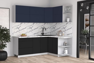 Кухонный гарнитур Интерлиния Мила Матте 1.5x2.1 А PR