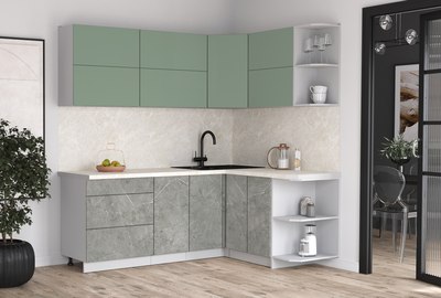 Кухонный гарнитур Интерлиния Мила Матте 1.5x2.1 А PR