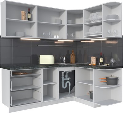 Кухонный гарнитур Интерлиния Мила Матте 1.5x2.1 А PR