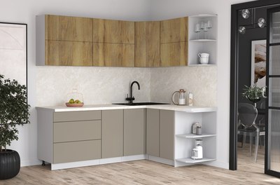 Кухонный гарнитур Интерлиния Мила Матте 1.5x2.2 А PR