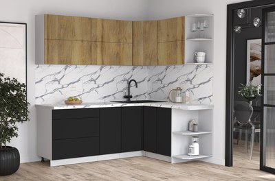 Кухонный гарнитур Интерлиния Мила Матте 1.5x2.2 А PR