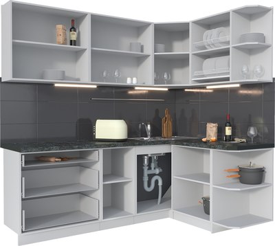 Кухонный гарнитур Интерлиния Мила Матте 1.5x2.2 А PR
