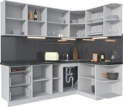 Кухонный гарнитур Интерлиния Мила Матте 1.5x2.3 А PR