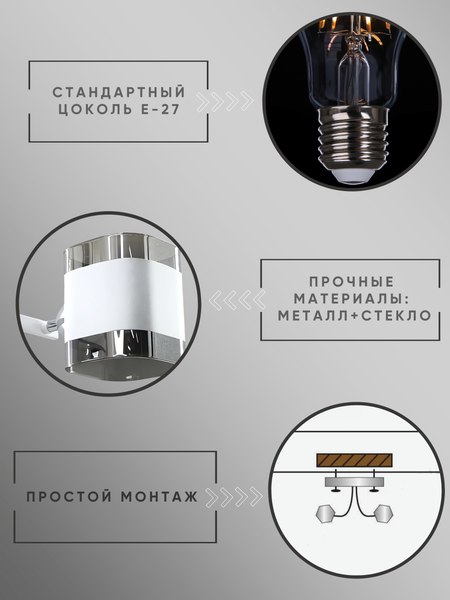 Потолочный светильник Aitin-Pro НПБ 02-2x60-101 / 9089/2