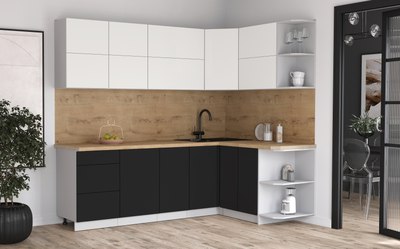 Кухонный гарнитур Интерлиния Мила Матте 1.5x2.4 А PR