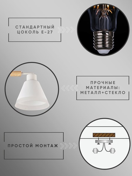 Потолочный светильник Aitin-Pro НПБ 02-2x60-105 / 7481/2