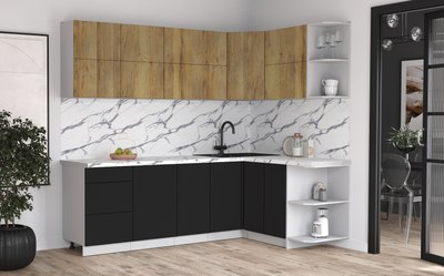 Кухонный гарнитур Интерлиния Мила Матте 1.5x2.4 А PR