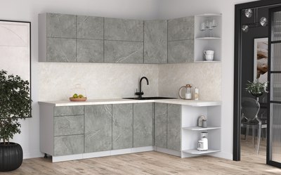 Кухонный гарнитур Интерлиния Мила Матте 1.5x2.4 А PR