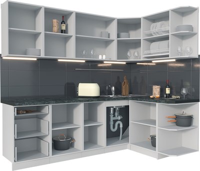 Кухонный гарнитур Интерлиния Мила Матте 1.5x2.4 А PR