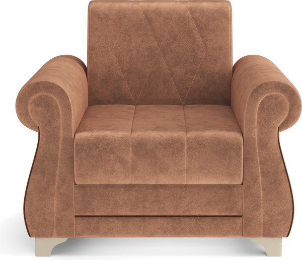 Кресло мягкое Олмеко Порто М (велюр, тенерифе корица/велюр, тенерифе шоколад)