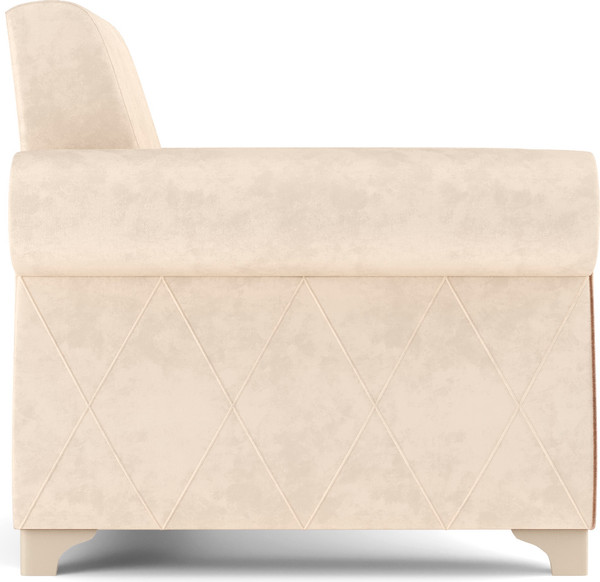 Кресло мягкое Олмеко Порто М (велюр, тенерифе крем/велюр, тенерифе хумус)