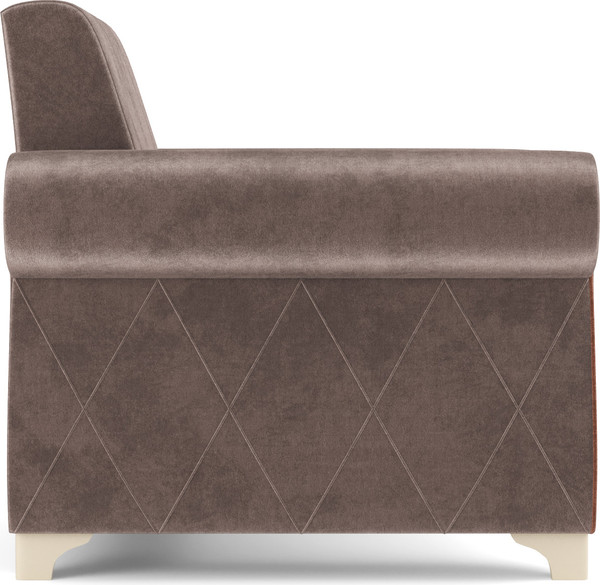 Кресло мягкое Олмеко Порто М (велюр, тенерифе стоун/велюр, тенерифе шоколад)