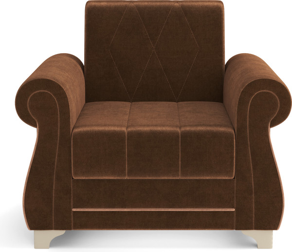 Кресло мягкое Олмеко Порто М (велюр, тенерифе шоколад/велюр, тенерифе корица)