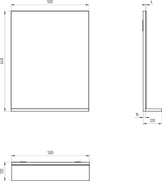 Зеркало Cersanit Melar