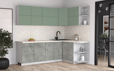 Кухонный гарнитур Интерлиния Мила Матте 1.5x2.4 А PR