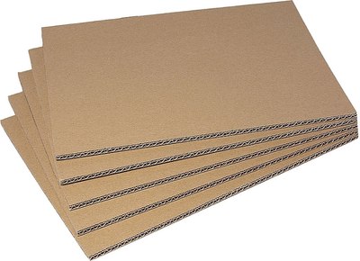 Укрывной картон АбсолютПак Гофрокартон трехслойный КТГ-2 В 3х1000х2000мм - фото
