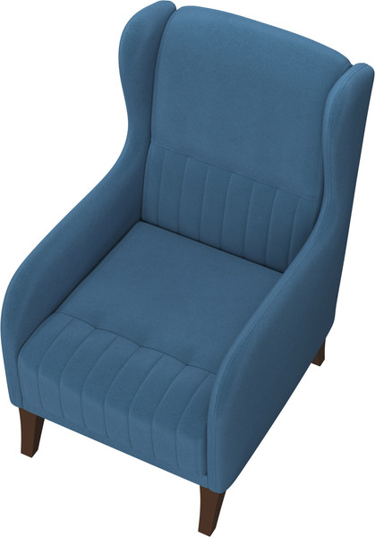 Кресло мягкое Олмеко ЕвроМагнат М (велюр, тенерифе океан)