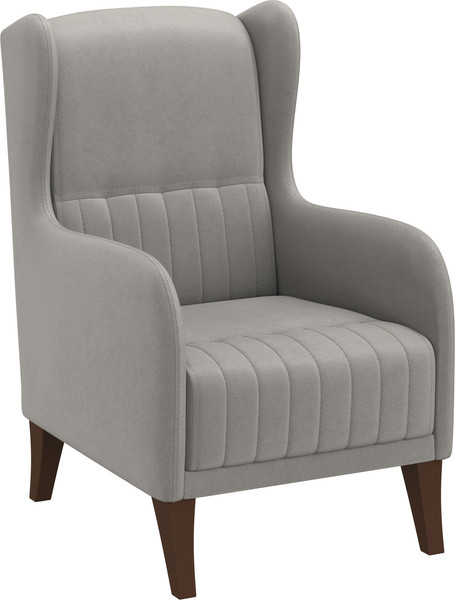 Кресло мягкое Олмеко ЕвроМагнат М (велюр, тенерифе стоун) - фото