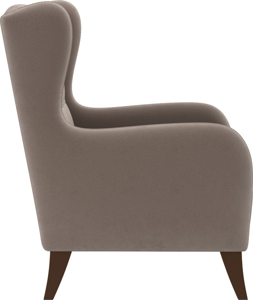 Кресло мягкое Олмеко ЕвроМагнат М (велюр, тенерифе хумус)