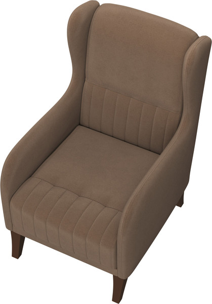 Кресло мягкое Олмеко ЕвроМагнат М (велюр, тенерифе шоколад)