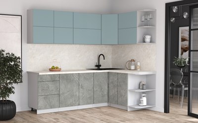 Кухонный гарнитур Интерлиния Мила Матте 1.5x2.4 А PR