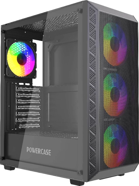 Корпус для компьютера Powercase Mistral S4B Tempered Glass / CMSB-L4 - фото