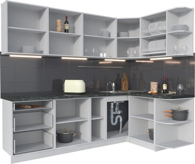 Кухонный гарнитур Интерлиния Мила Матте 1.5x2.5 А PR