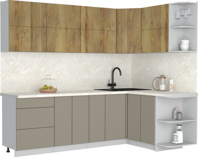 Кухонный гарнитур Интерлиния Мила Матте 1.5x2.5 А PR - фото