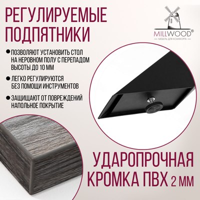 Обеденный стол Millwood Кейптаун 160x80