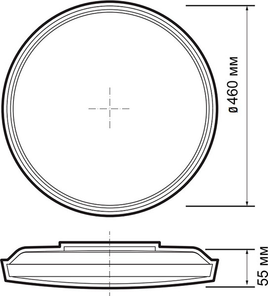 Потолочный светильник JAZZway PPB OPAL 70W 6500K WH IP20 / 5060944