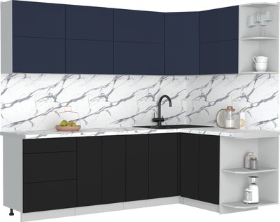 Кухонный гарнитур Интерлиния Мила Матте 1.5x2.5 А PR - фото