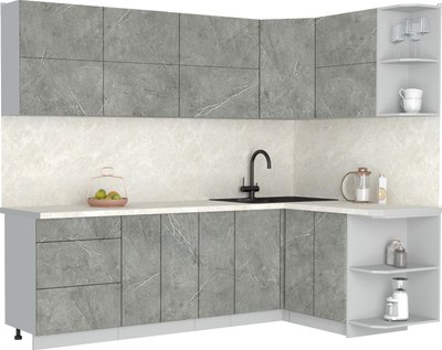 Кухонный гарнитур Интерлиния Мила Матте 1.5x2.5 А PR - фото